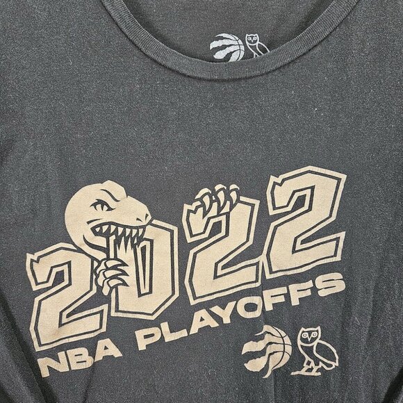 Octobers Very Own OVO Toronto Raptors 2022 NBA Playoffs T-Shirt Men's Sz M Black - Picture 6 of 10